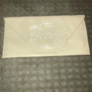 Snake-print Patent Clutch